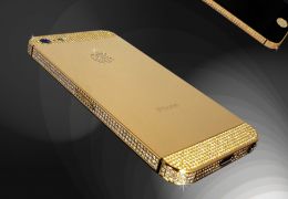 iPhone 5S banhado em ouro