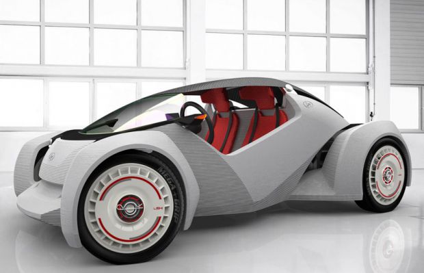 Nasce primeiro carro fabricado com impressora 3D