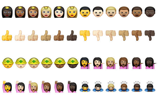 Apple aposta em Emojis com diversas etnias