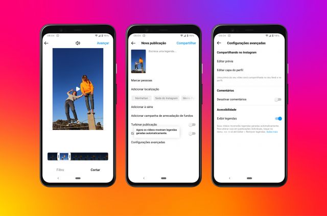 Instagram lança recurso de legendas automáticas nos vídeos do feed