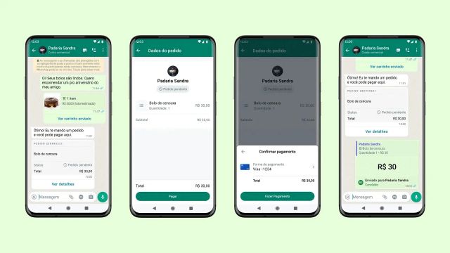 WhatsApp libera recurso de pagamento de empresas via cartão de crédito