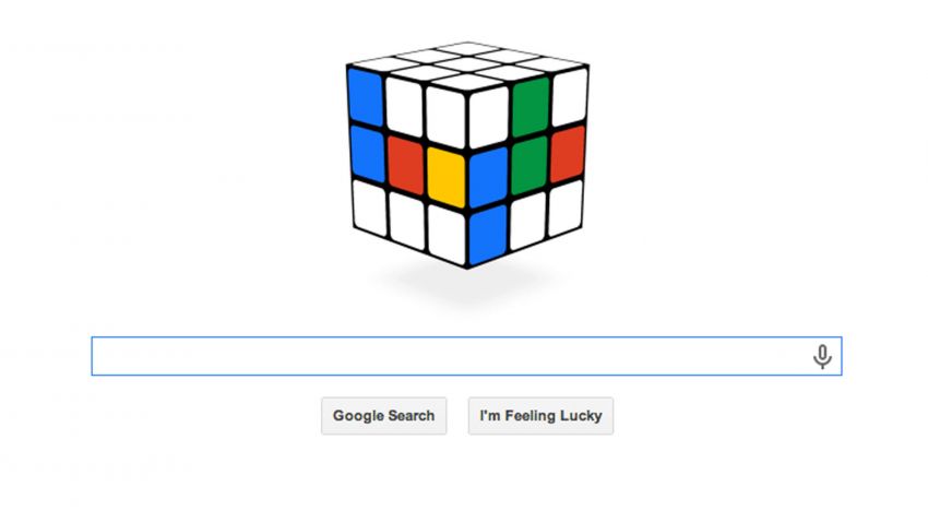 Cubo mágico faz sucesso como doodle do Google