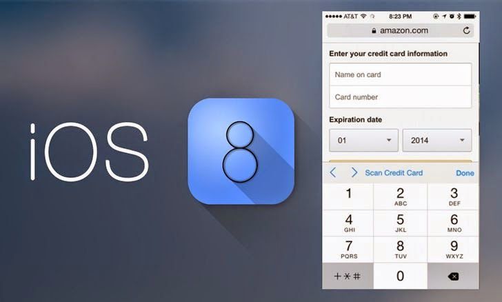 iOS 8 escaneará cartões de crédito pela câmera