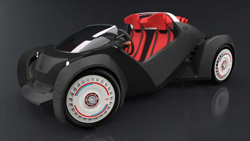 Nasce primeiro carro fabricado com impressora 3D