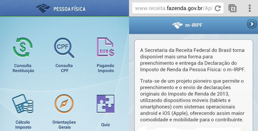 Receita lança aplicativo para rascunhar o Imposto de Renda