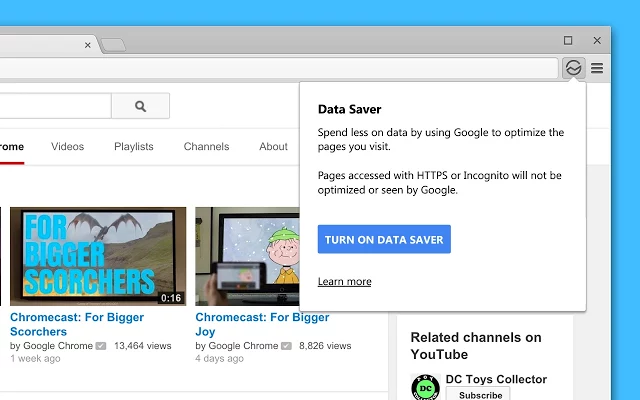 Google lança a extensão Data Saver para Chrome