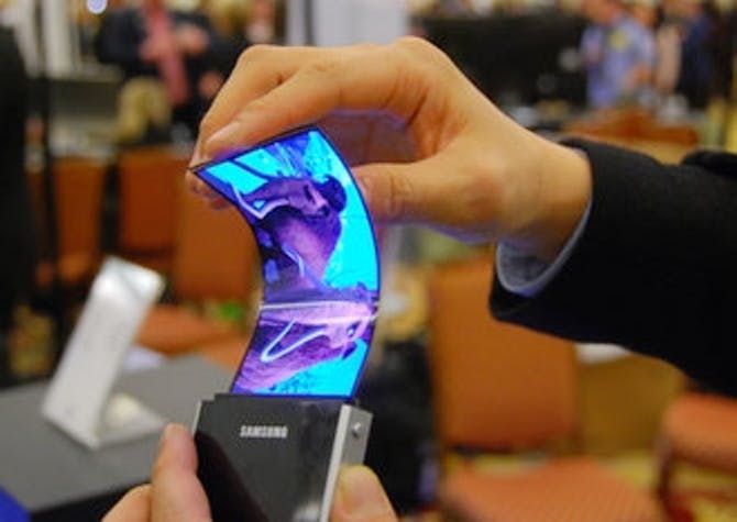 Samsung cria tela inquebrável e flexível 