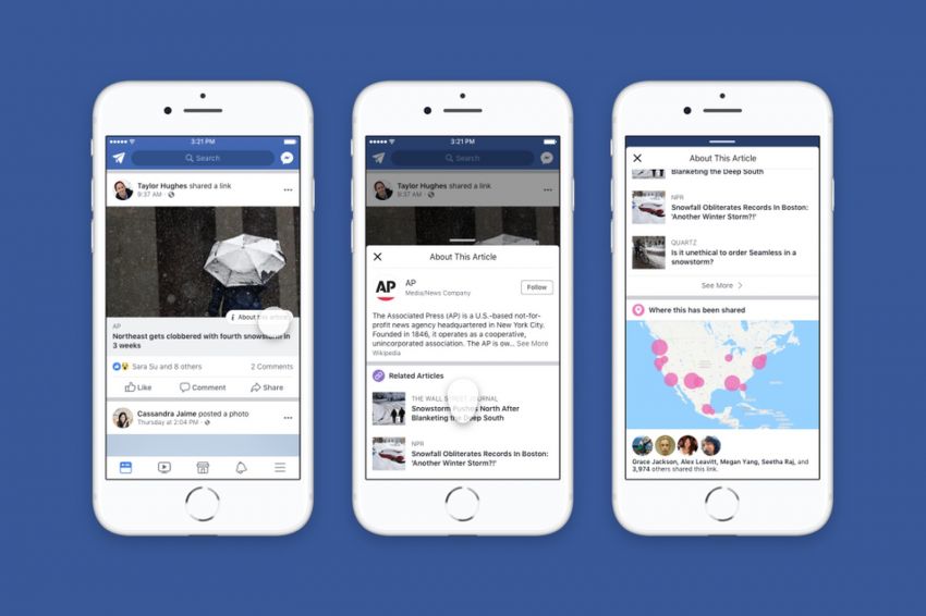 Facebook lança novo recurso para combate às Fake News