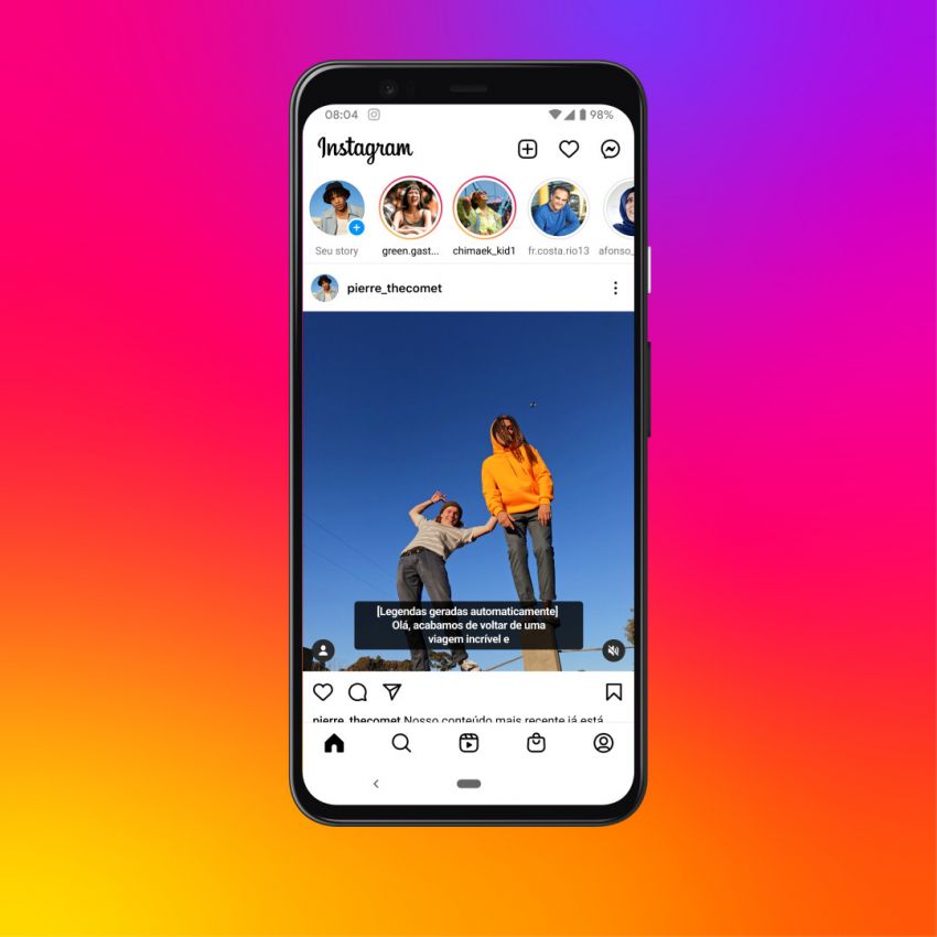Instagram lança recurso de legendas automáticas nos vídeos do feed