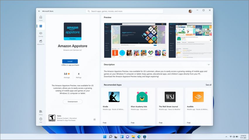 Microsoft traz aplicativos do Android para o Windows 11