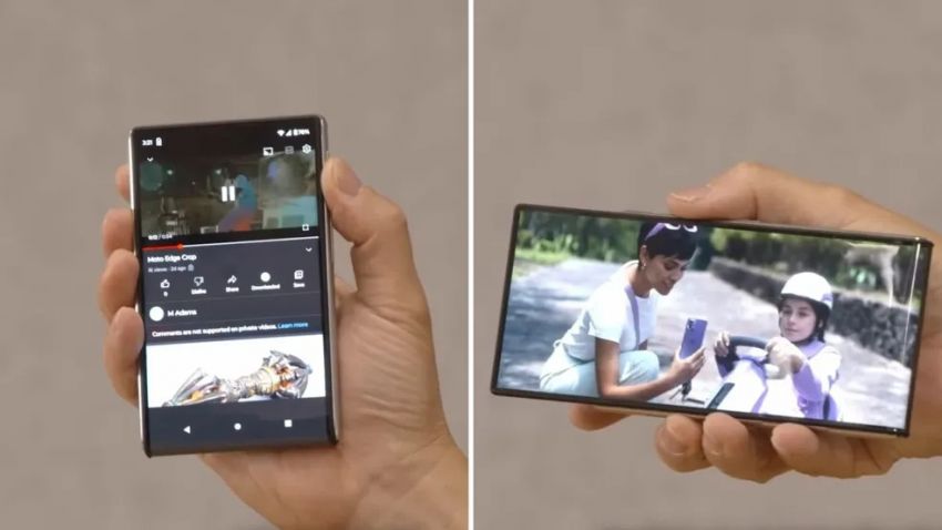 Motorola apresenta celular com tela “enrolável”