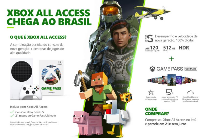 Microsoft lança serviço de assinatura Xbox All Access no Brasil