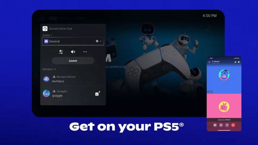 PS5 ganha atualização com suporte para Discord