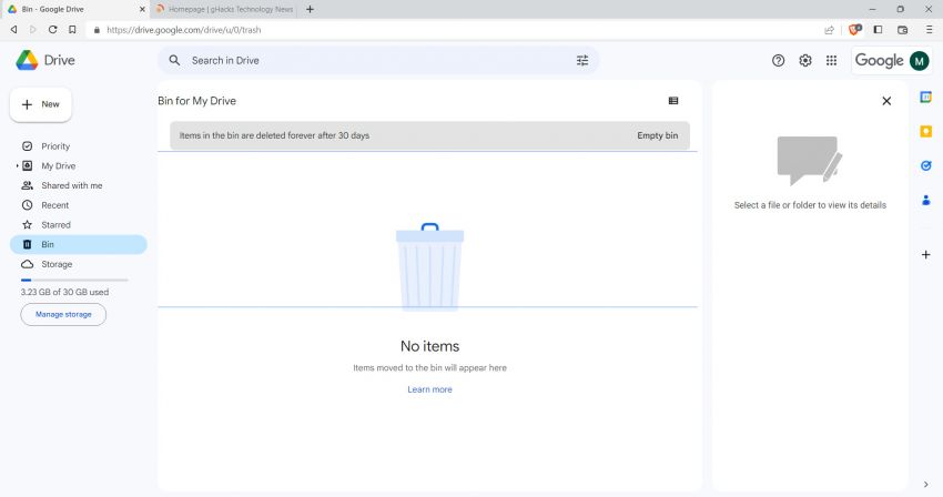 Google Drive remove limite de quantidade dos arquivos