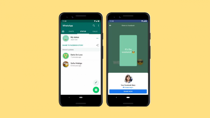 WhatsApp lança recurso para compartilhamento de status no Facebook