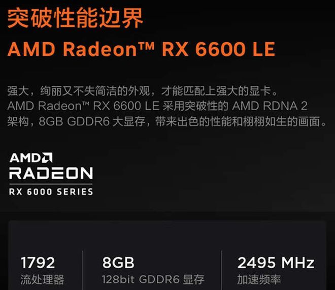 Lenovo lança nova versão da GPU AMD Radeon RX 6600 LE