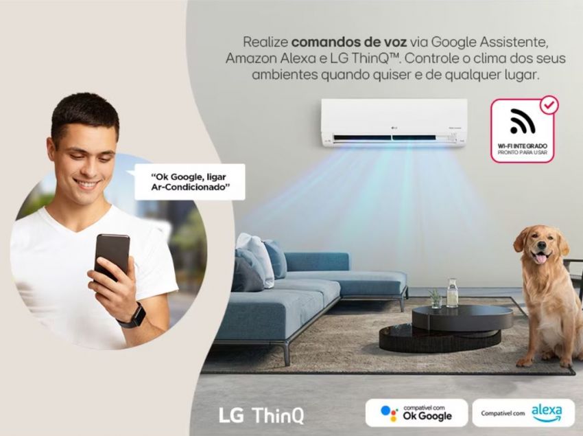 LG apresenta ar-condicionado que resfria dois ambientes 